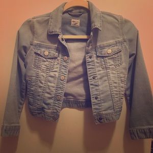 Gap girls light denim jacket size M